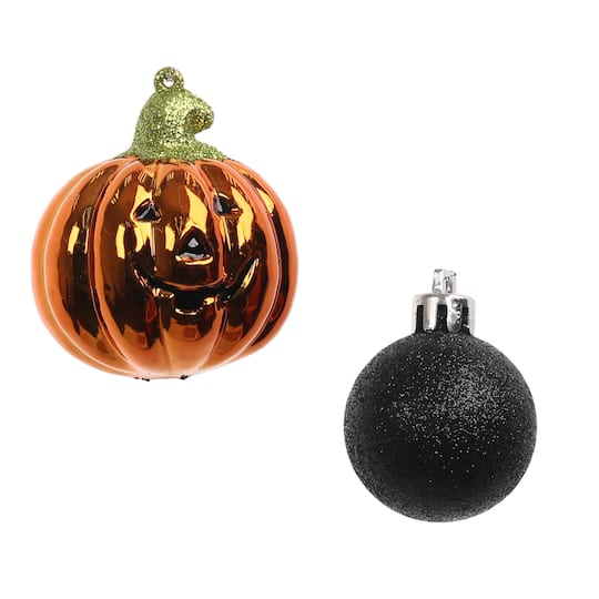 6 Pack Jack-o'-Lantern & Ball Shatterproof Ornaments by Ashland®